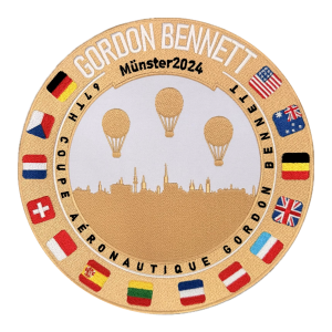 Bügelaufnäher Gordon Bennett 2024 - Offizieller Rückenaufnäher der Gordon Bennett Race Münster